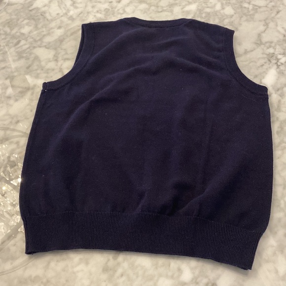 Navy blue/white neck sweater - Picture 4 of 4